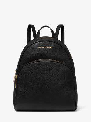 michael kors peach large abbey backpack|abbey medium pebbled leather backpack.